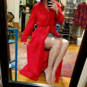 VTG Bill Blass Red Unisex King/Queen Robe